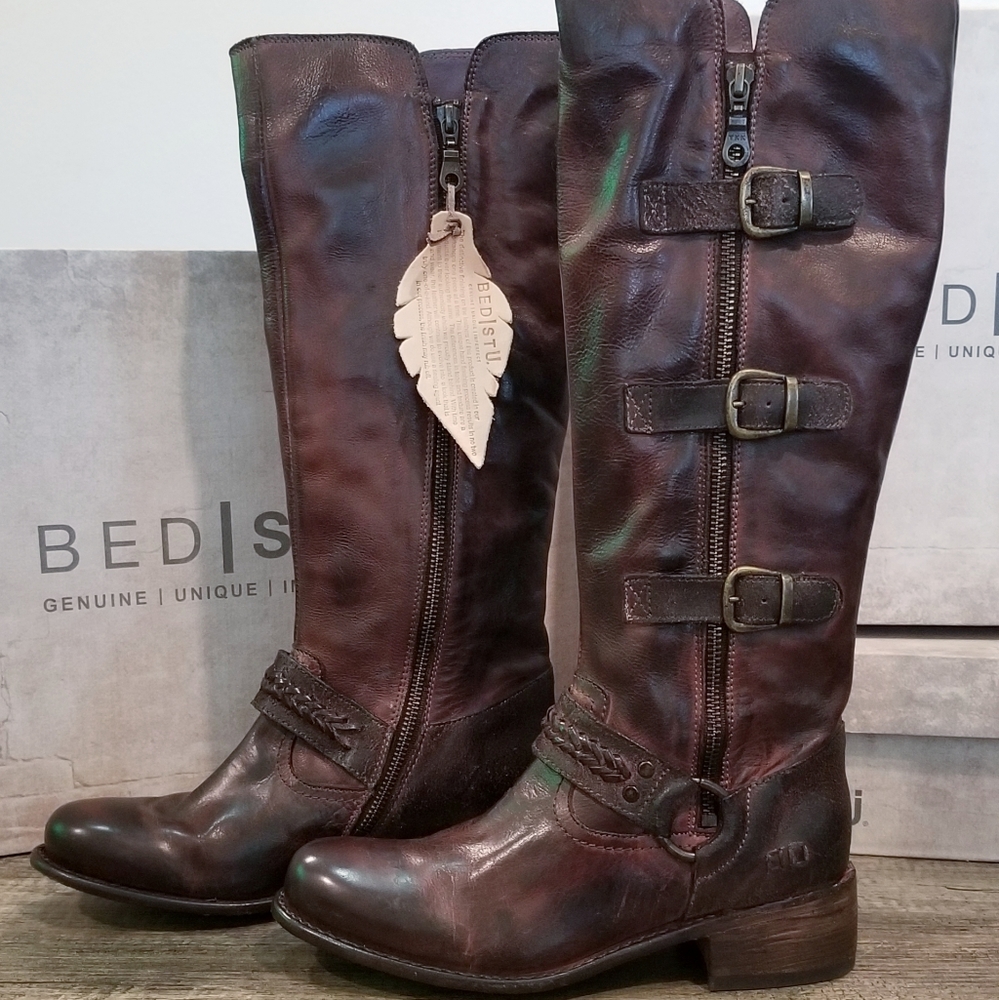 Bed Stu Skyla Tall Boot in Teak